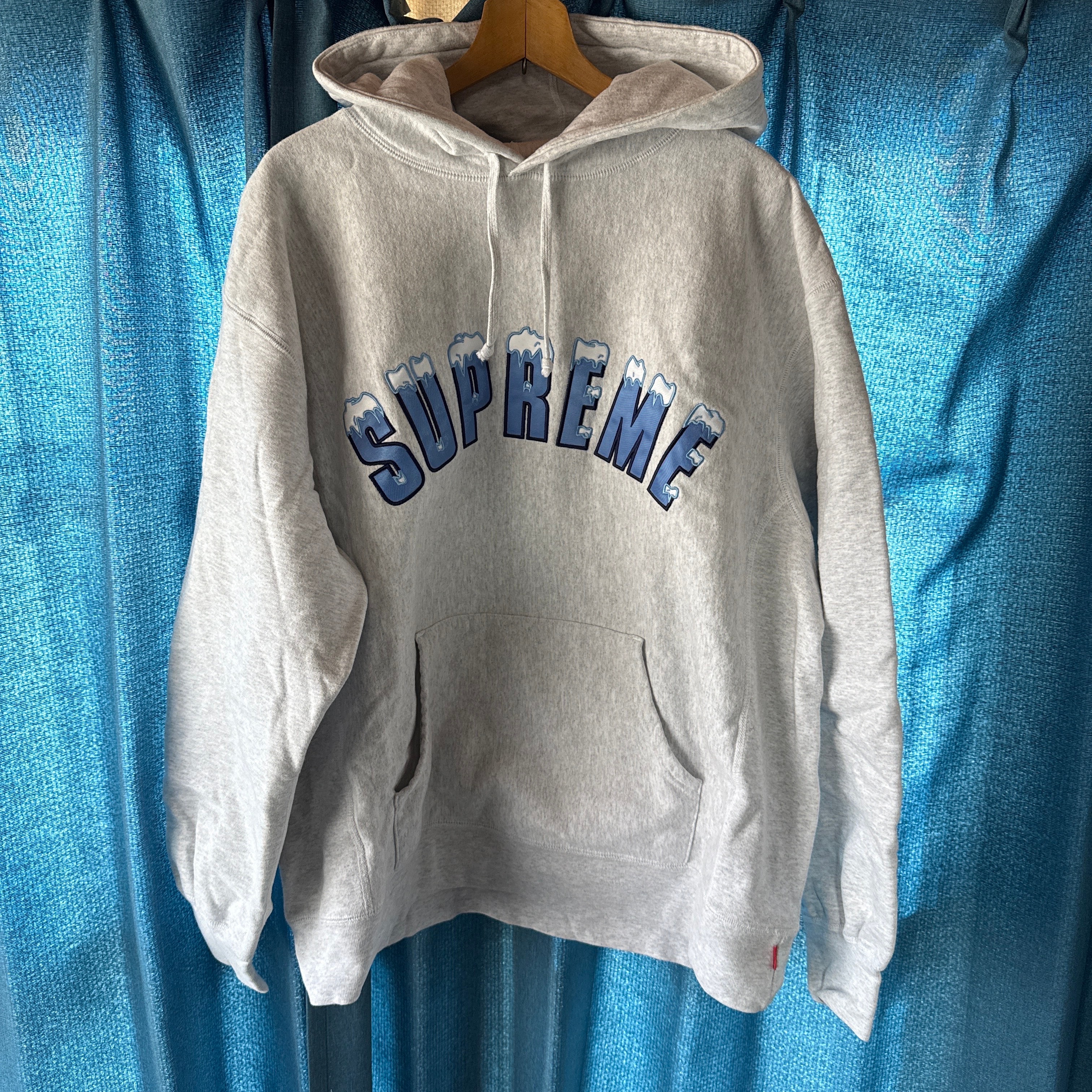 Supreme Icy Arc Hooded Sweatshirt "Ash Grey"