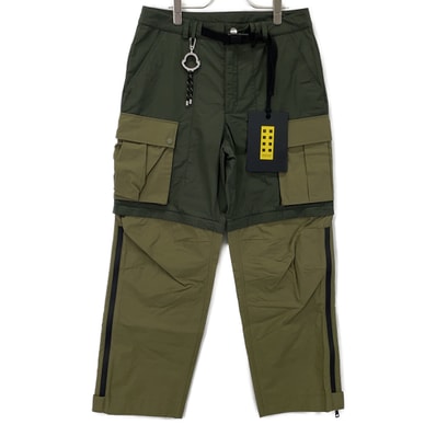 モンクレール ×ファレルウィリアムス 23AW カーキ PANTALONE カーゴパンツ 48