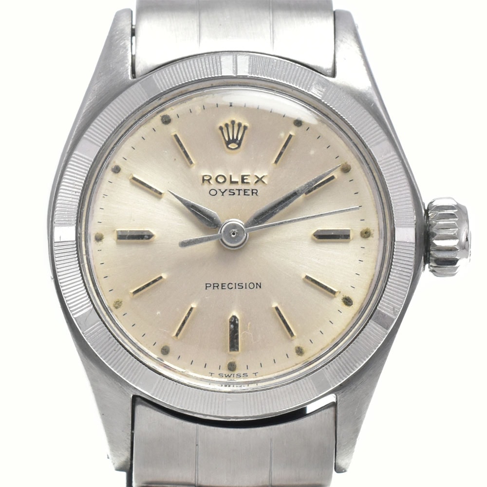 ロレックス ROLEX 6411 ヴィンテージ オイスター プレシジョン Cal.1310 シルバー 手巻き レディース 腕時計 L#148269
