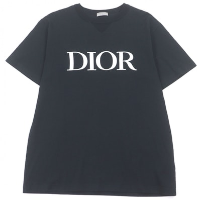 美品 ディオール オム 半袖Tシャツ ネイビー M 183J685A0677