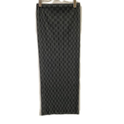 プリーツプリーズ PP31-JG965 グレー チェックロングスカート 1