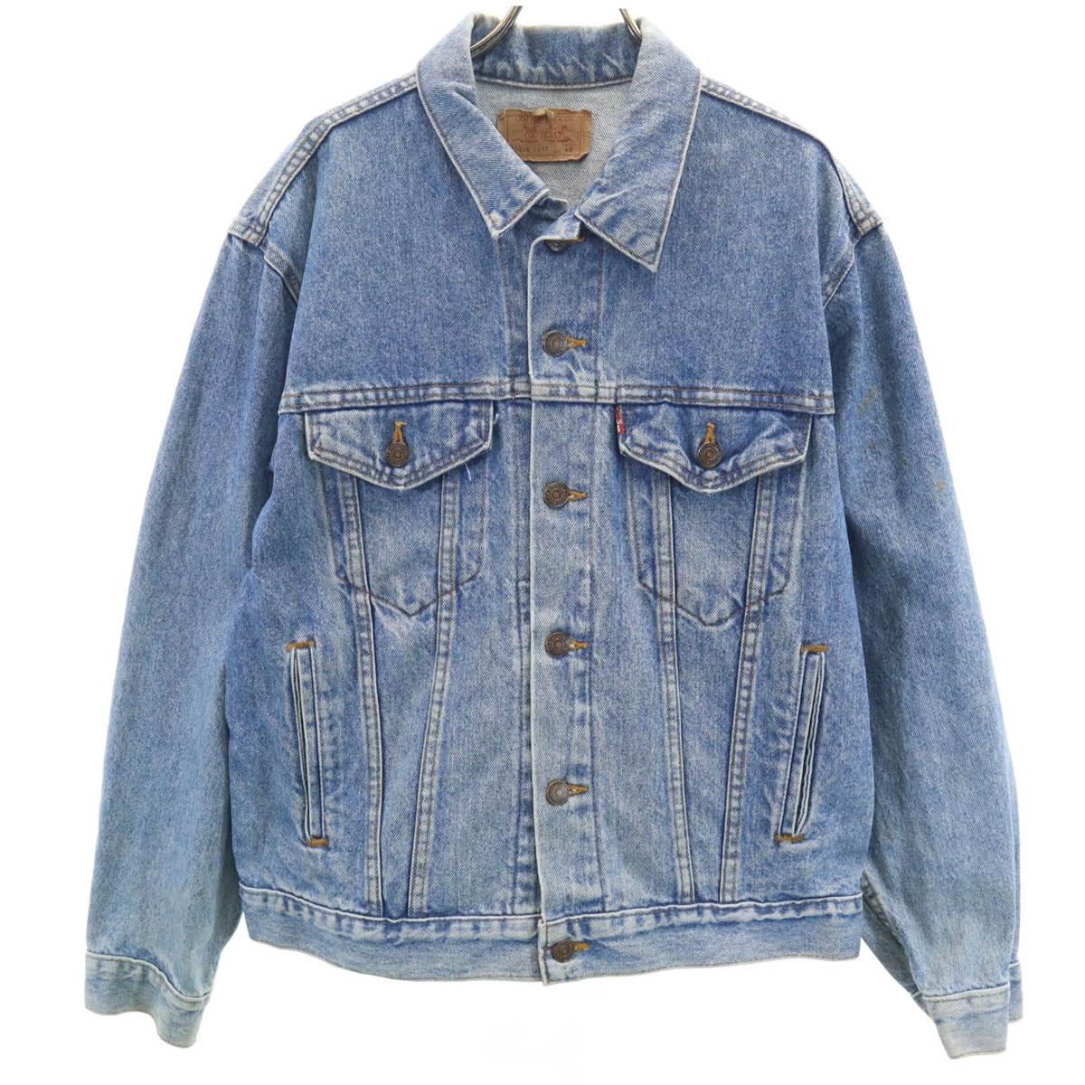 Levi's リーバイス 90s 70506-0217 USA製 オールド デニムジャケット 40 ウォッシュブルー ジージャン トラッカー