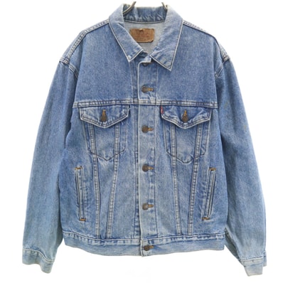 Levi's リーバイス 90s 70506-0217 USA製 オールド デニムジャケット 40 ウォッシュブルー ジージャン トラッカー