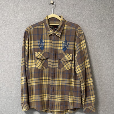 Supreme x HYSTERIC GLAMOUR Plaid Flannel Shirt "Tan"