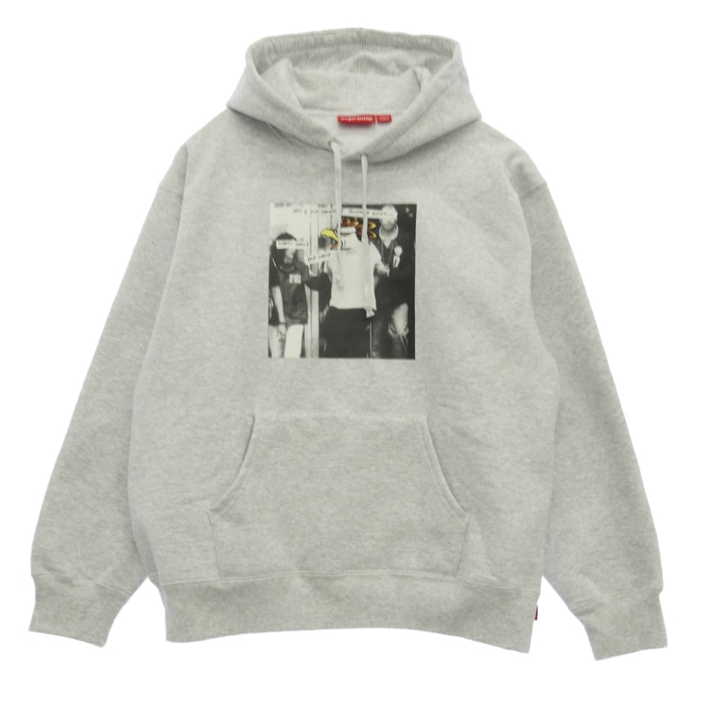 Supreme シュプリーム 25AW x ANTIHERO Hooded Sweatshirt アンタイヒーロー フード スウェットシャツ パーカー グレー系 L【美品】【中古】