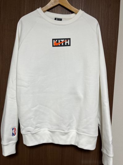 KITH Nike for New York Knicks Fleece Crewneck "White"