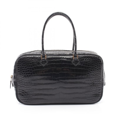 エルメス HERMES プリュムエラン28 ハンドバッグ バッグ ポロサス ポロサス □D刻印(2000年製造) レディース ブラック系 【中古】
