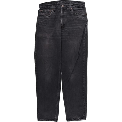古着 90~00年代 リーバイス Levi's 550 RELAX FIT TAPERED LEG ブラックデニム テーパードデニムパンツ カナダ製 メンズw34相当 ヴィンテージ/eaa596962