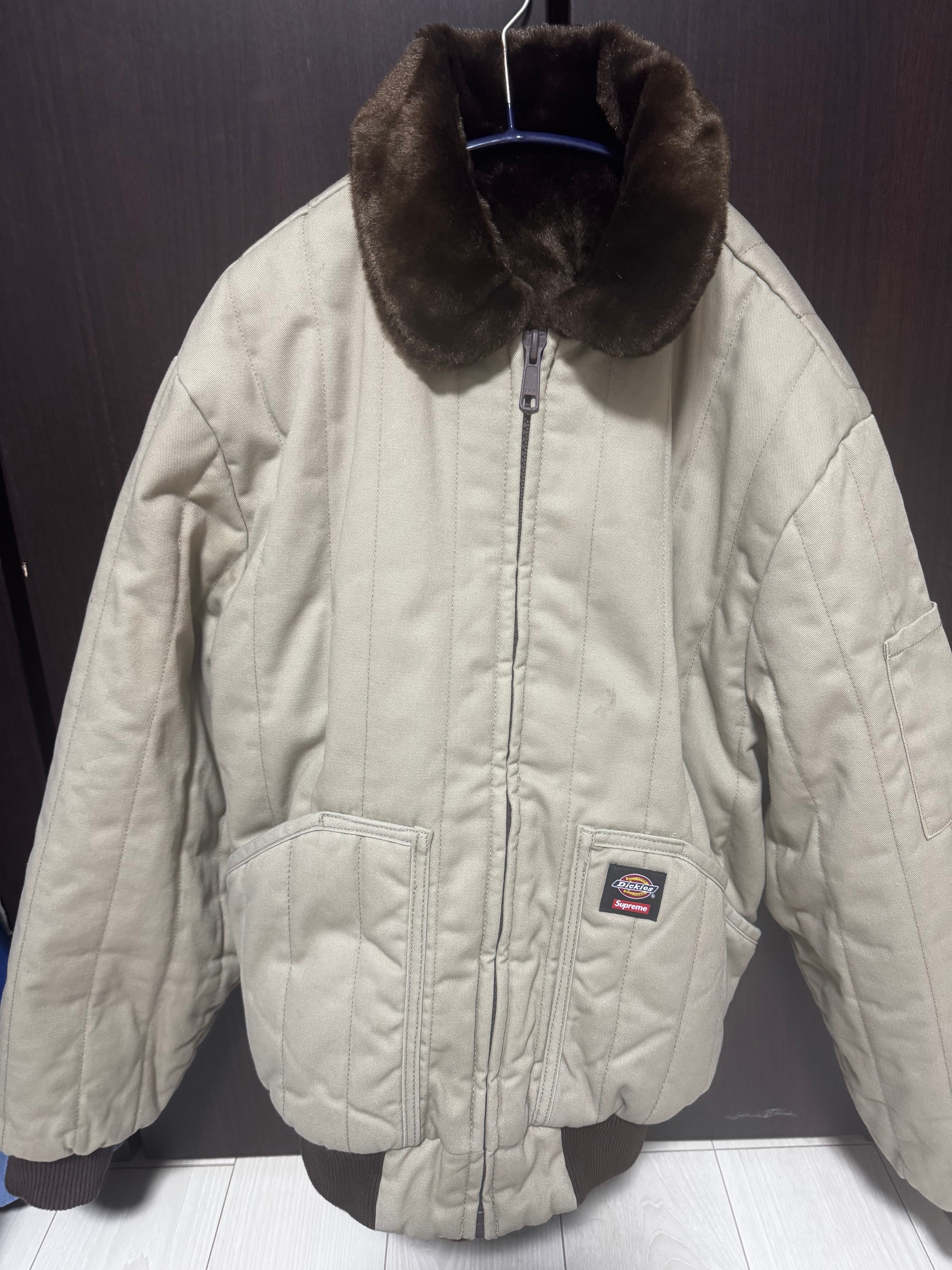 Supreme x Dickies Reversible Quilted Faux Fur Work Jacket 