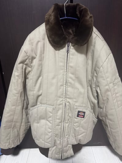 Supreme x Dickies Reversible Quilted Faux Fur Work Jacket "Tan"