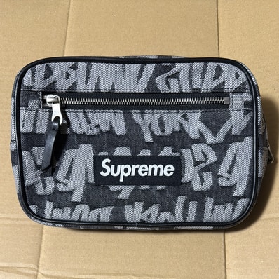Supreme Fat Tip Jacquard Denim Waist Bag Supreme Fat Tip Jacquard Denim Waist Bag