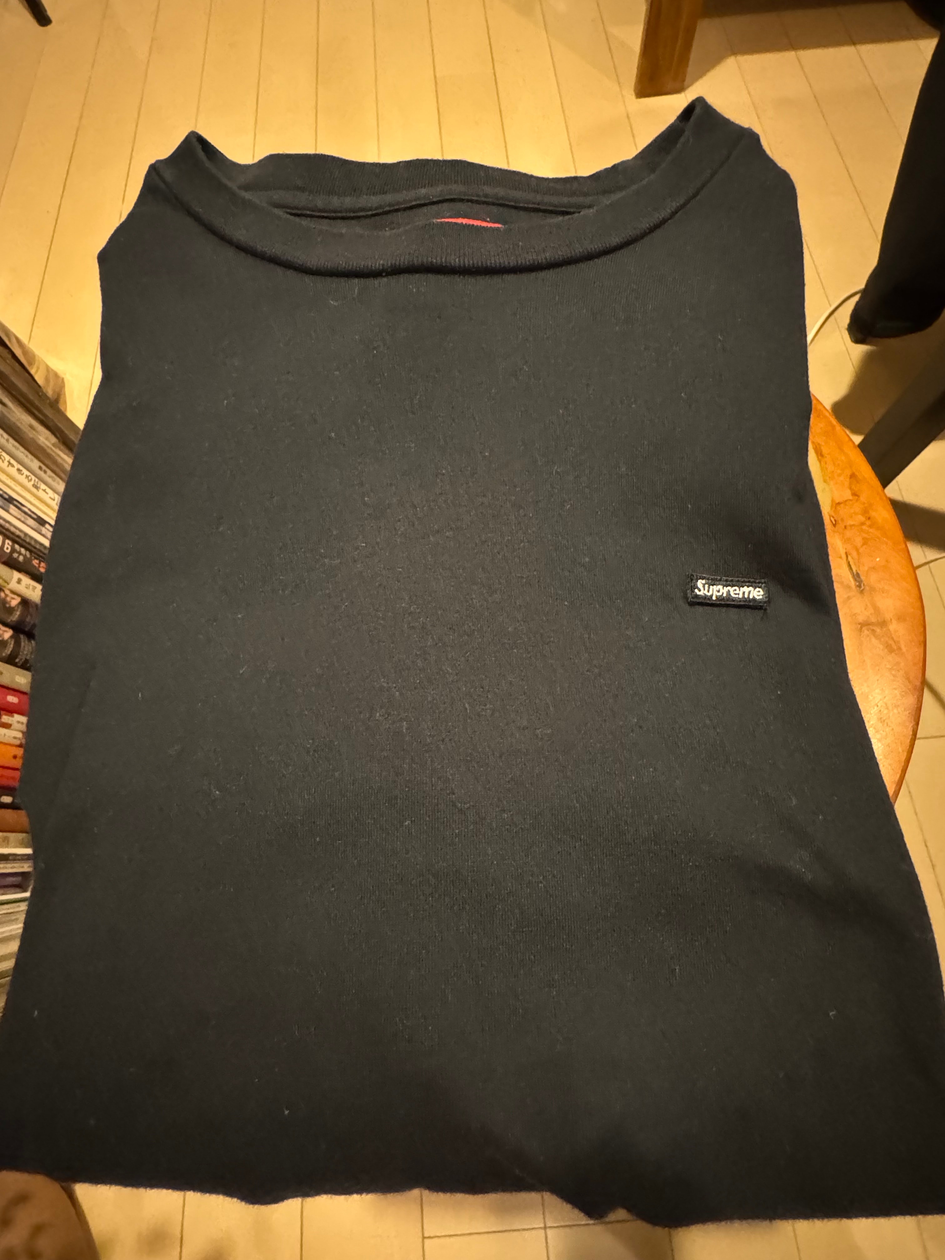 Supreme Small Box L/S Tee "Black"