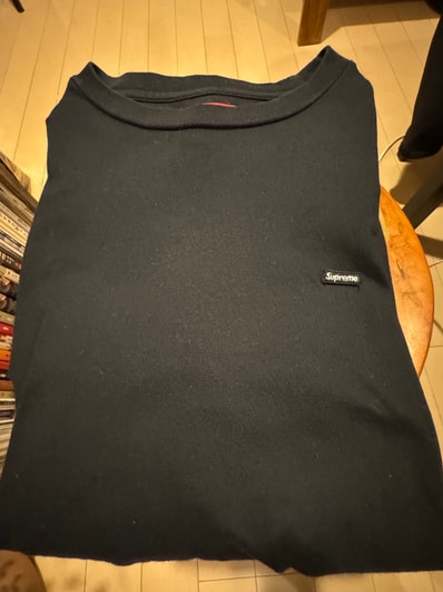Supreme Small Box L/S Tee "Black"