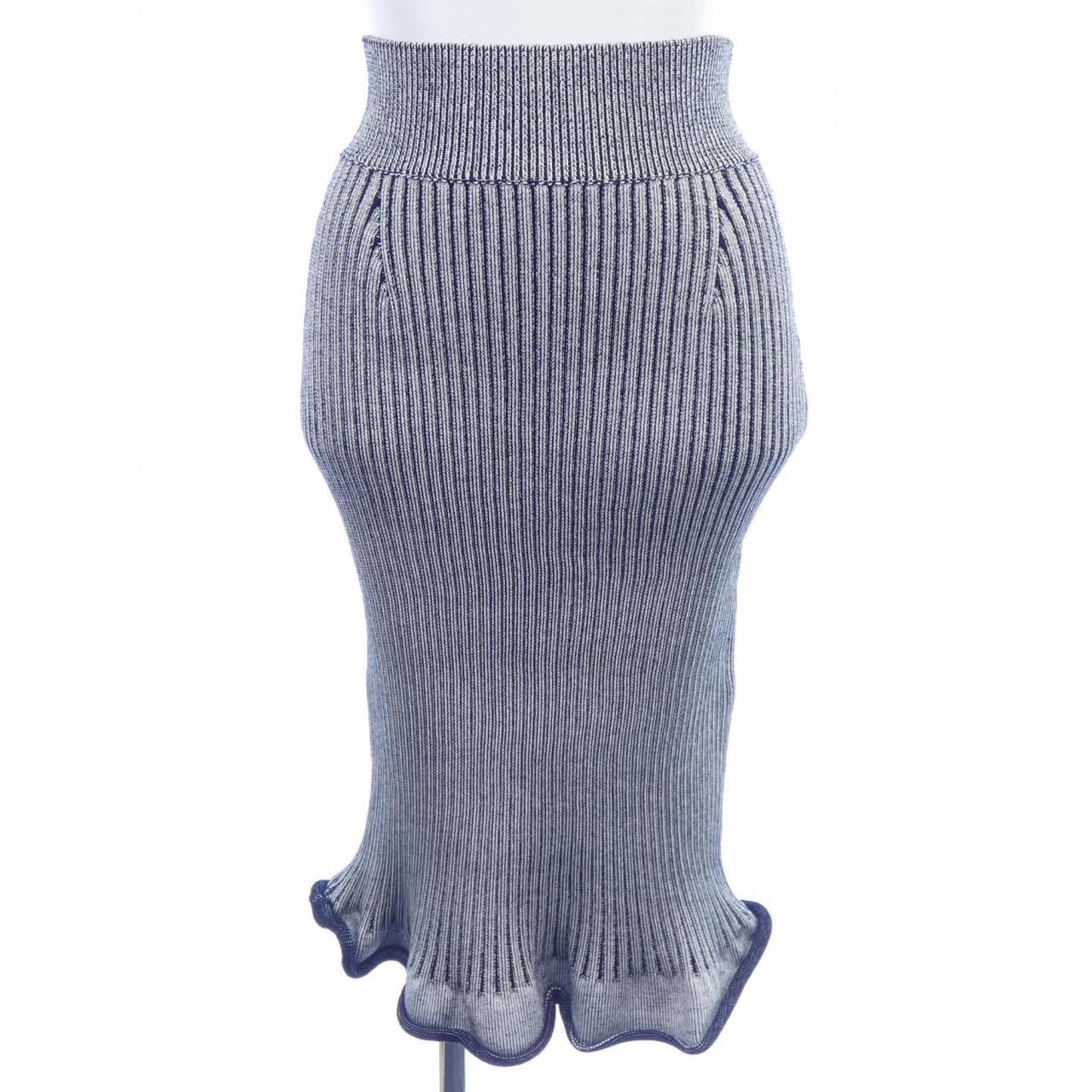 ルイヴィトン LOUIS VUITTON リブドニットトランペットヘム FMKZ98LJ3 スカート