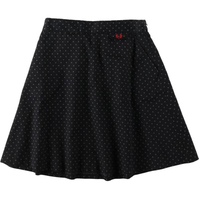 古着 フレッドペリー FRED PERRY ドット柄 コットン フレア ミニスカート レディースM相当/eaa650020