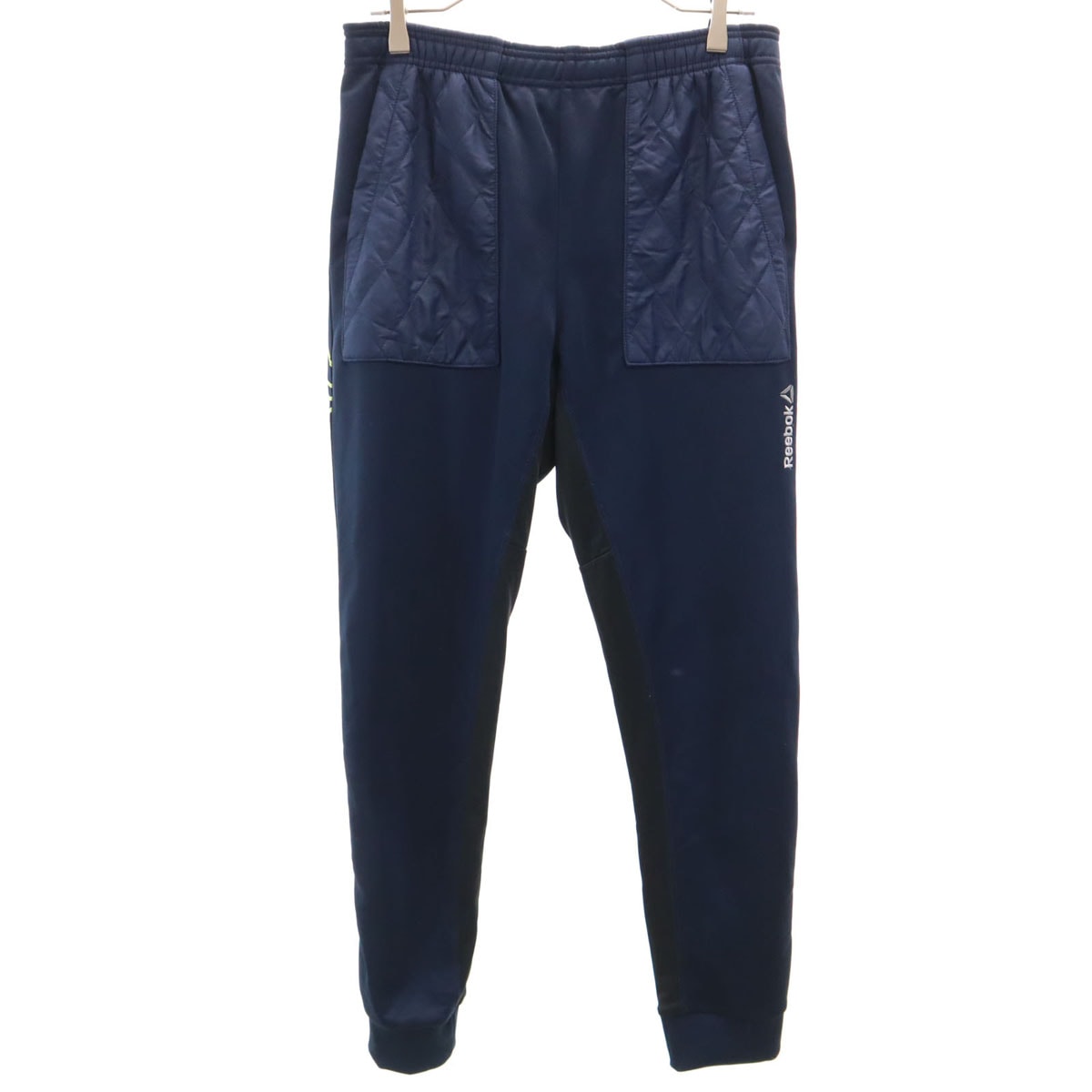 Reebok リーボック ロングジャージパンツ M ネイビー