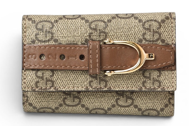 グッチ キーケース GUCCI GGスプリーム 6連キーケース GGブラウン/ベージュ 309759 メンズ レディース【中古】