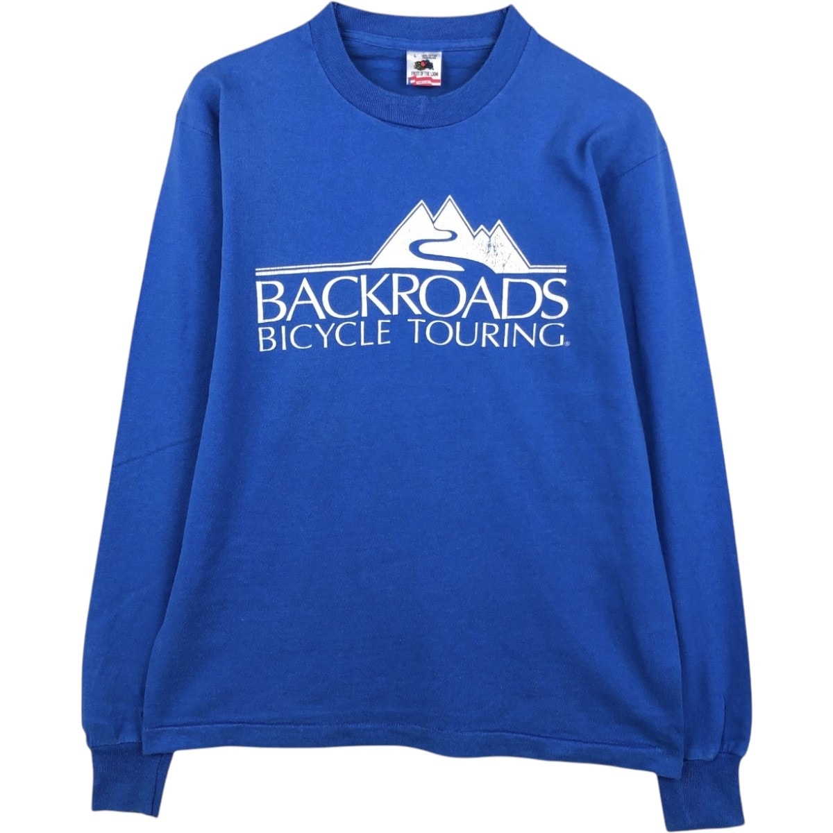 古着 90年代 フルーツオブザルーム FRUIT OF THE LOOM BACKROADS バックローズ アドバタイジング ロングTシャツ ロンT USA製 メンズL相当 ヴィンテージ/eaa678636