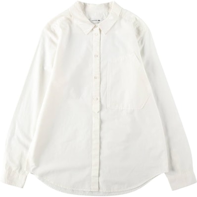 古着 ラコステ LACOSTE 長袖 コットンシャツ レディースL相当/eaa650434