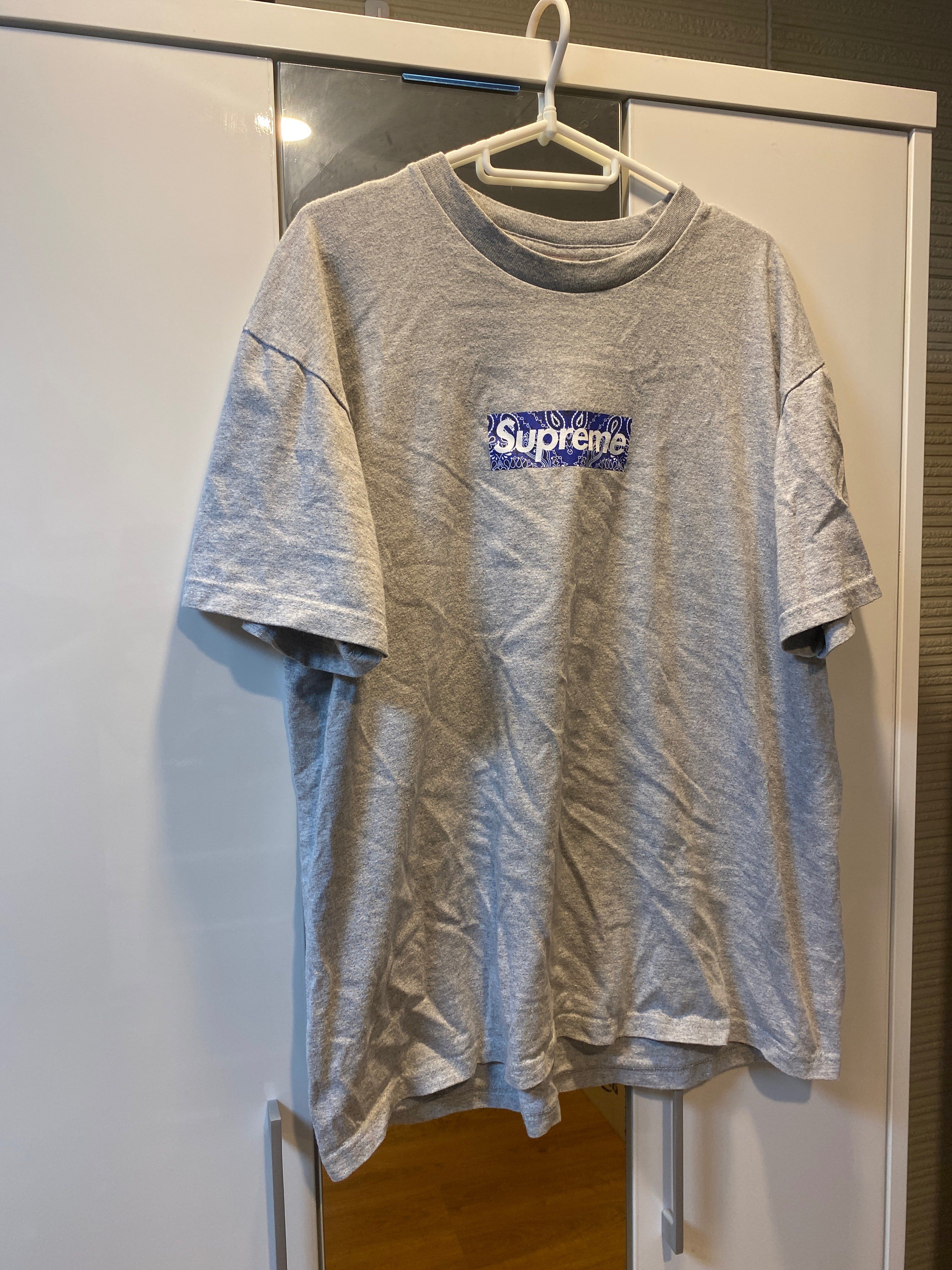 Supreme Bandana Box Logo Tee "Grey"