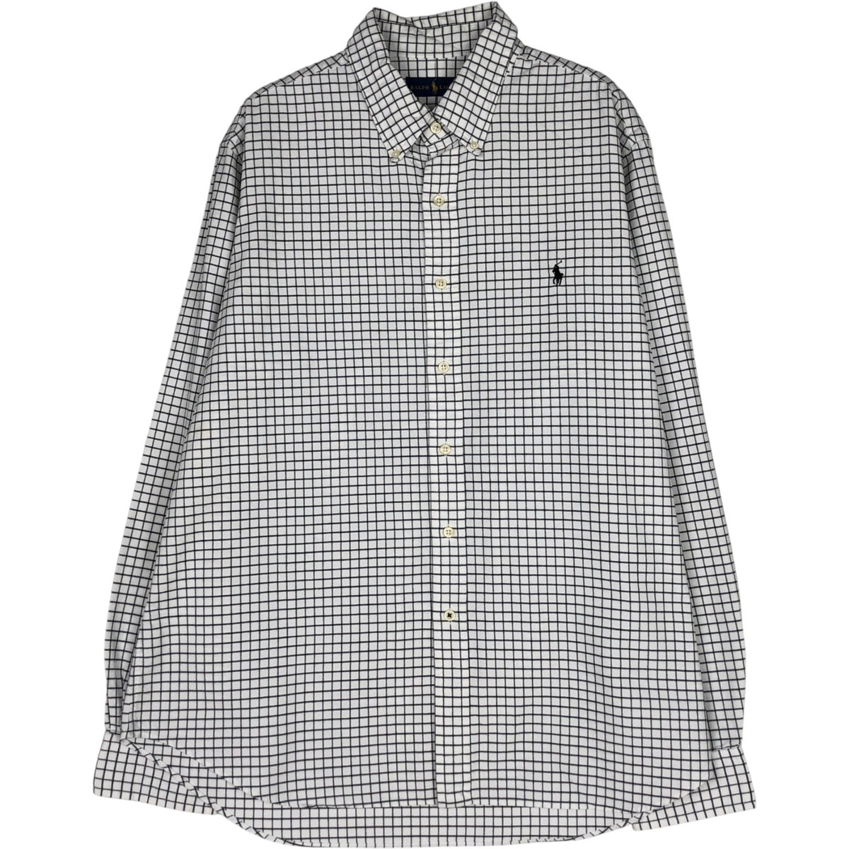 古着 ラルフローレン Ralph Lauren 長袖 ボタンダウンチェックシャツ メンズXL相当/eaa663255