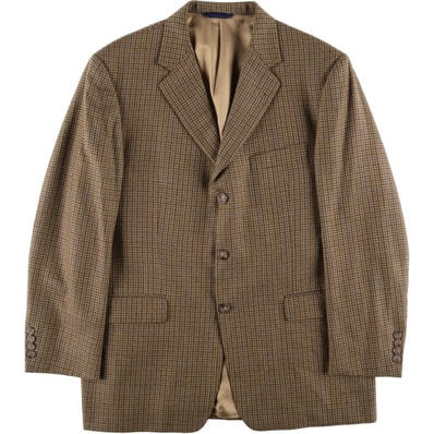 古着 バーバリー Burberry's BURBERRY LONDON チェック柄 ウールテーラードジャケット USA製 メンズL相当/evb034354