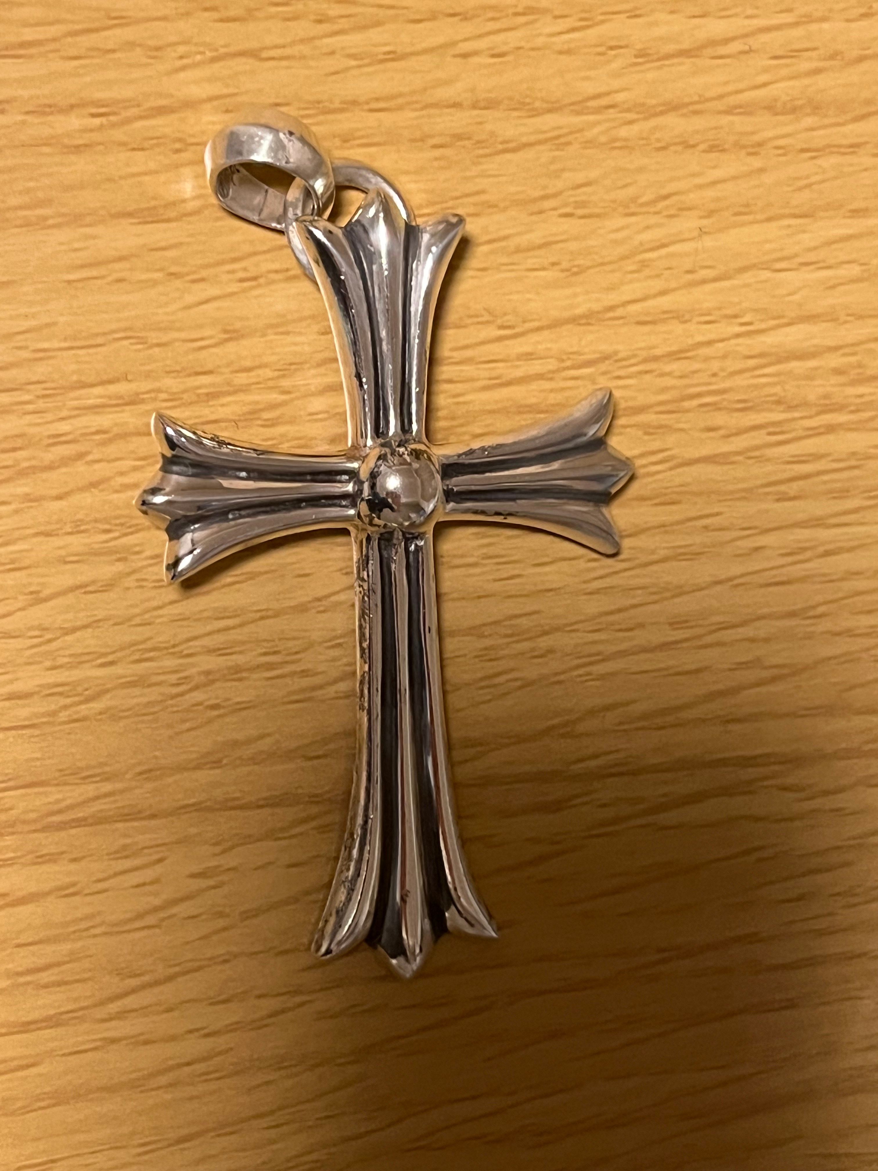 Chrome Hearts Large CH Cross Pendant "Silver"