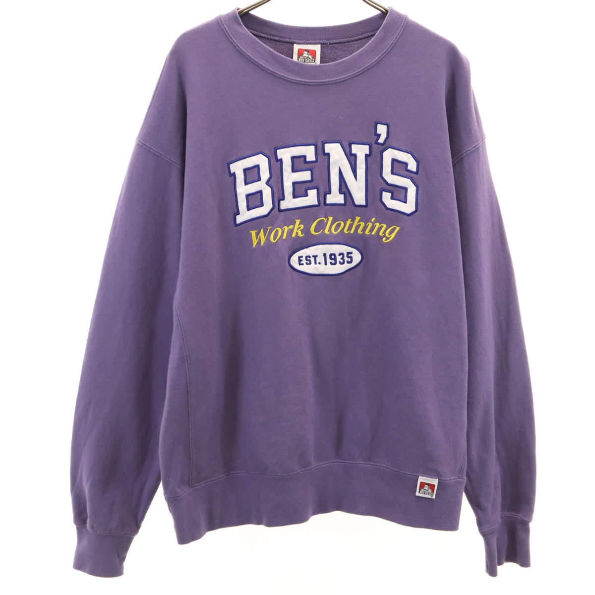BEN DAVIS ベンデイビス 長袖 スウェット トレーナー M パープル