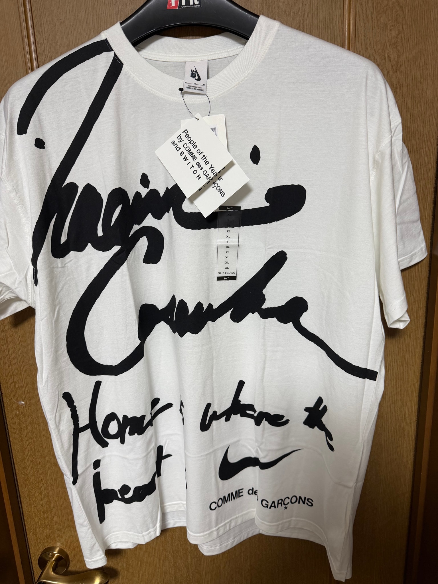 NIKE COMME des GARCONS Tシャツ 大阪なおみ XL
