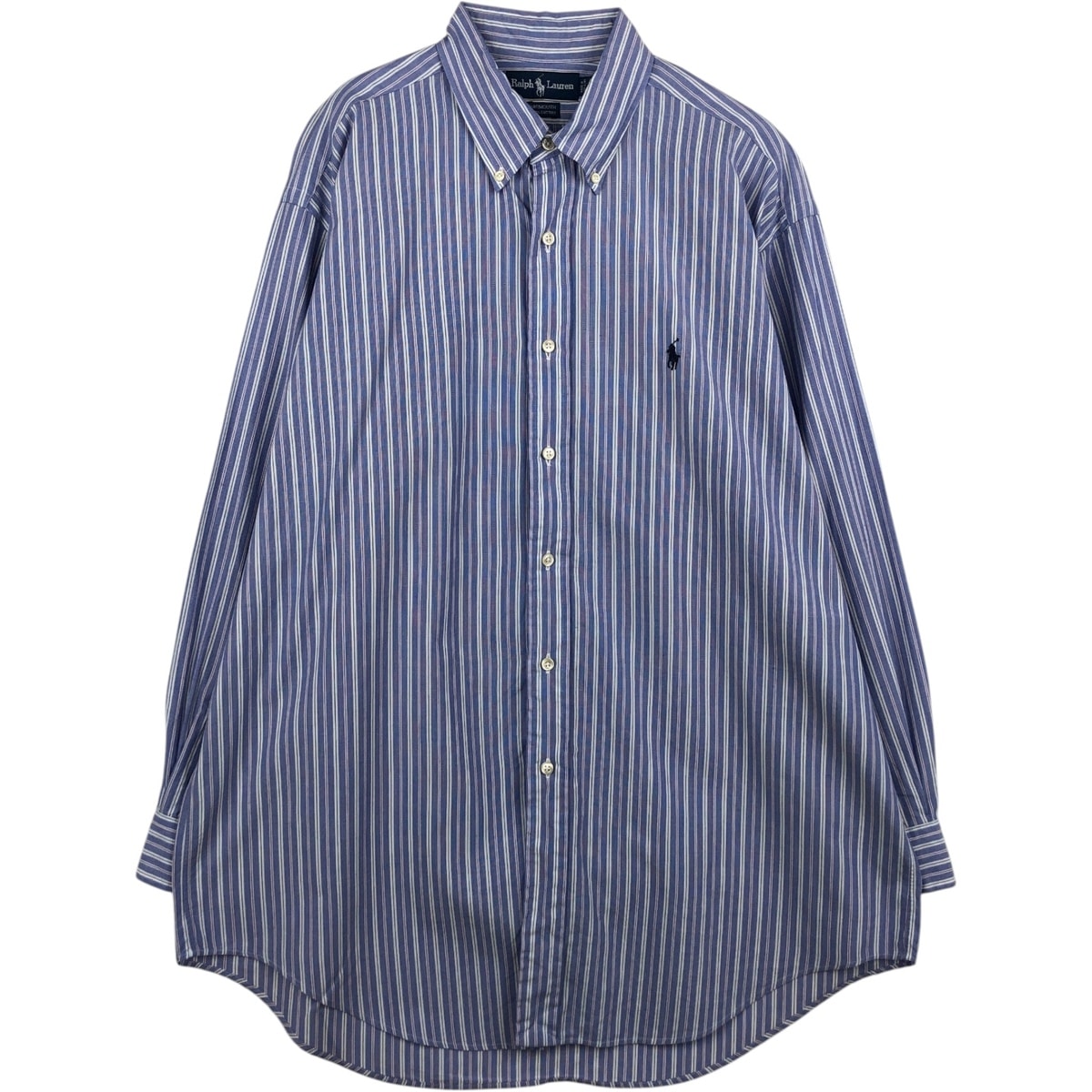 古着 ラルフローレン Ralph Lauren YARMOUTH 長袖 ボタンダウンストライプシャツ メンズL相当/eaa634855