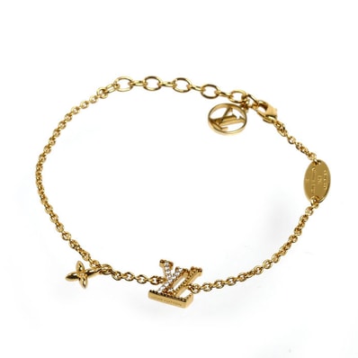 LOUIS VUITTON ルイ・ヴィトン GP ストラス ブレスレット LV アイコニック ブレスレット M00587 AK2243 レディース【中古】