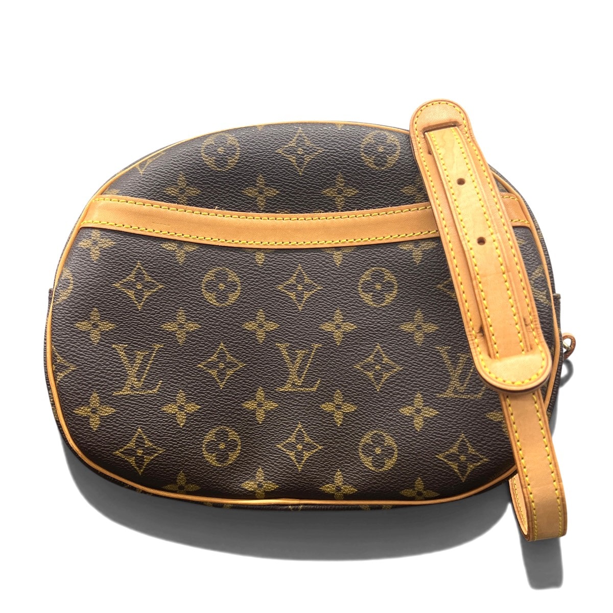 LOUIS VUITTON 美品 ルイヴィトン ブロワ モノグラム ショルダーバッグ M51221 ※ショルダー短縮 PVC レザー SN1013 ブラウン ワンショルダー セミショルダー LV ヴィトン ABランク 中古 鑑定済 ヴィトンバッグ
