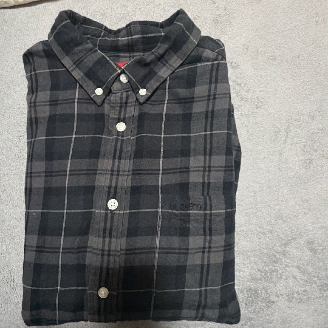 Supreme Plaid Flannel Shirt "Black" (24FW)