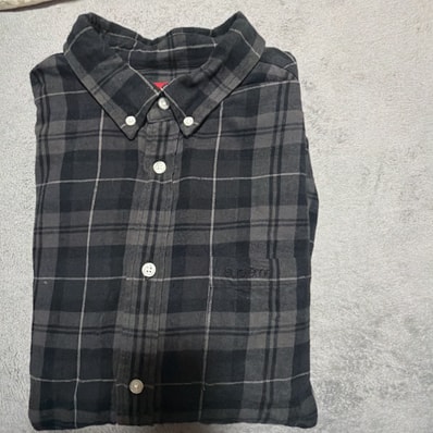 Supreme Plaid Flannel Shirt "Black" (24FW)