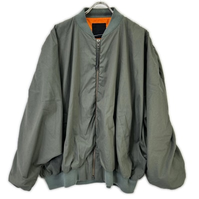 ラッドミュージシャン 2123-356 カーキ NY OXFORD MA-1 コットン ジップアップブルゾン 46