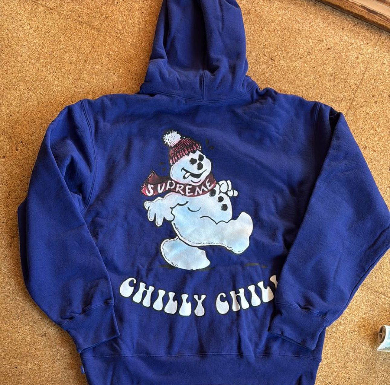 Supreme Snowman Hooded Sweatshirt "Dark Royal"