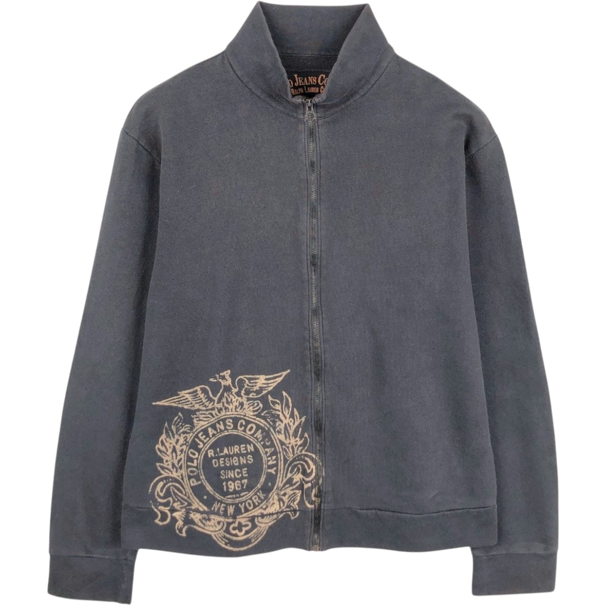 古着 ラルフローレン Ralph Lauren POLO JEANS COMPANY フルジップスウェットシャツ トレーナー メンズL相当/eaa673991