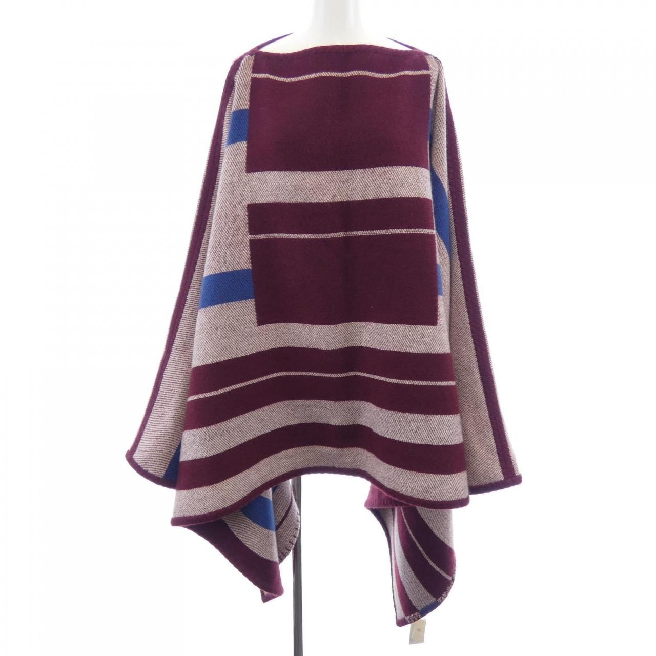 エルメス HERMES H BAYADERE バヤデール PONCHO BLANKET 103544M ポンチョ