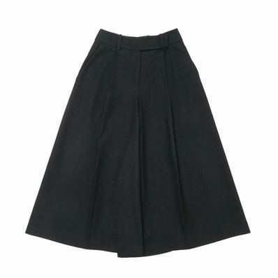 JIL SANDER NAVY ジルサンダー ネイビー ワイドパンツ サイズ36 イタリア製 ブランド古着【中古】20260827/RB0677