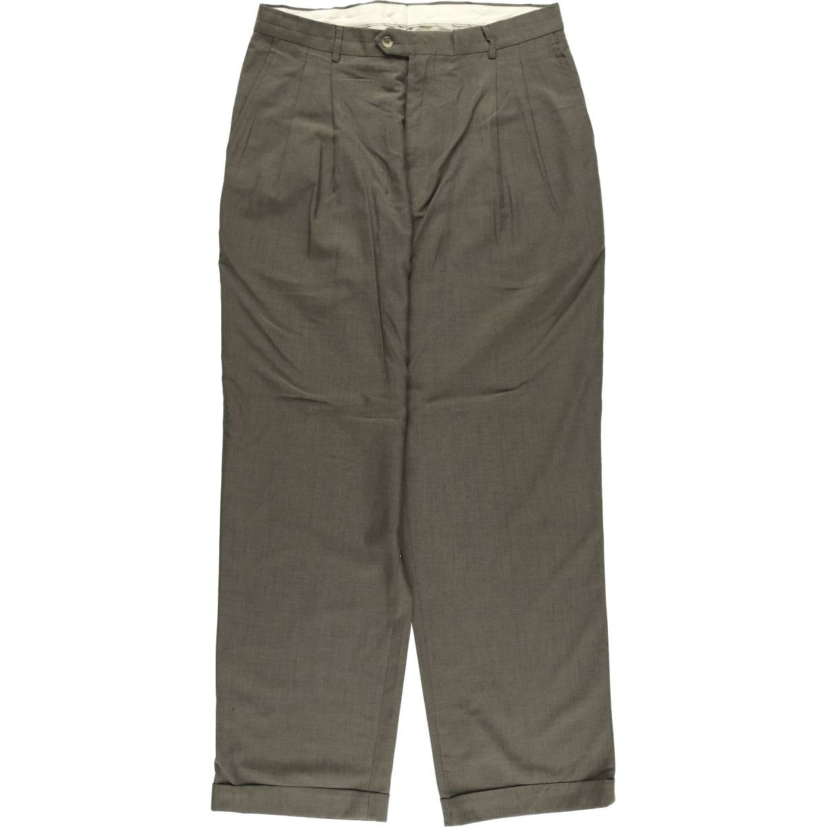 古着 90年代 ラルフローレン Ralph Lauren CHAPS チャップス Trousers ツータック スラックスパンツ メンズw34相当 ヴィンテージ/eaa580335