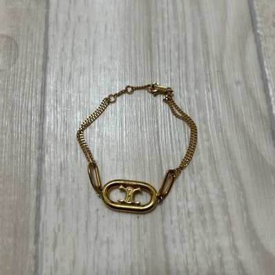 CELINE Maillon Triomphe Bracelet "Gold"