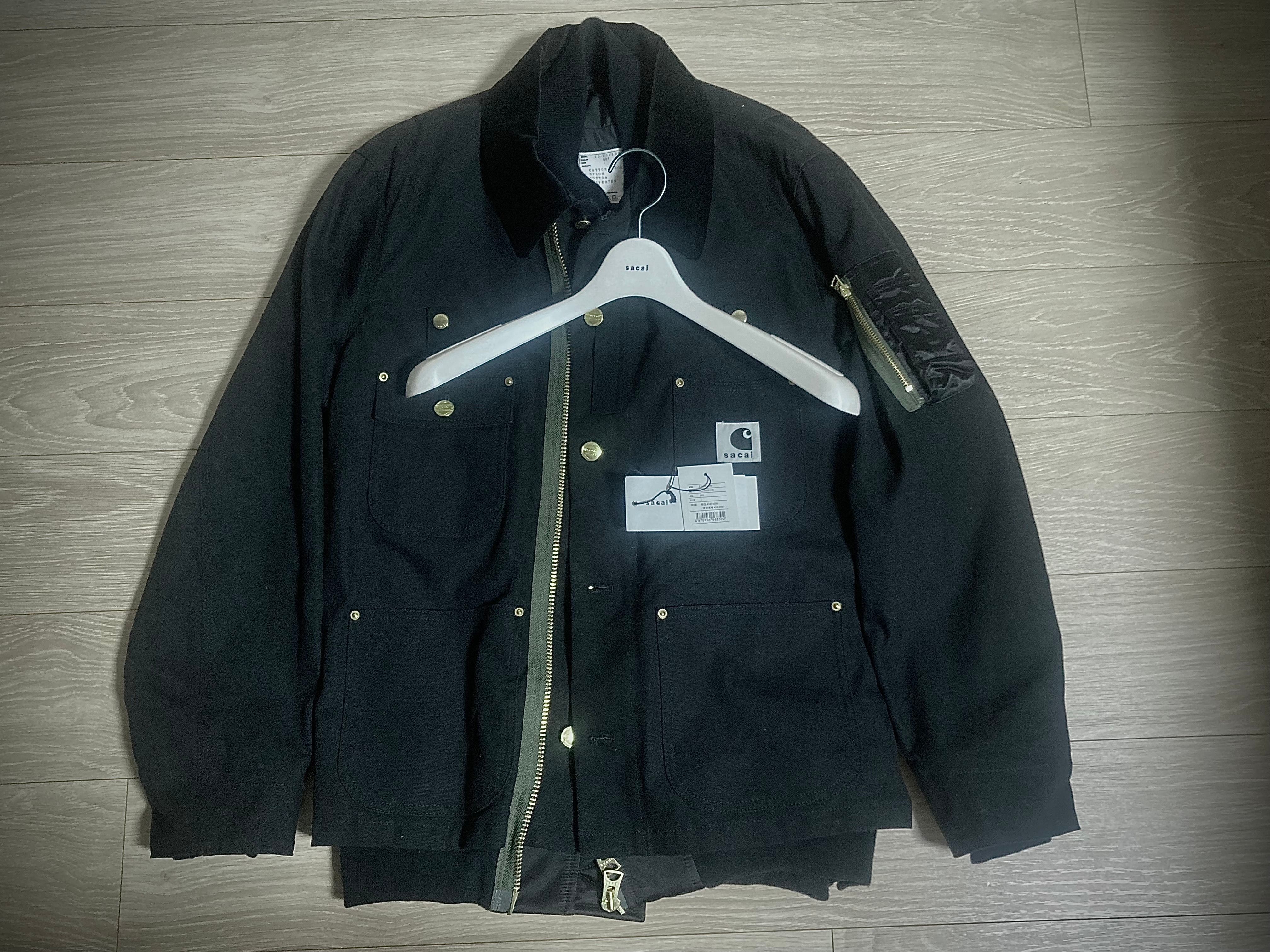 Carhartt WIP x sacai Canvas MA-1 Jacket Michigan "Black"
