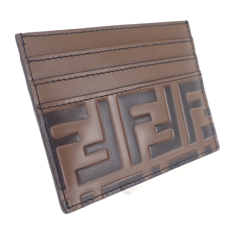 フェンディ FENDI FFロゴ ズッカ カードホルダー【中古】【Aランク】
