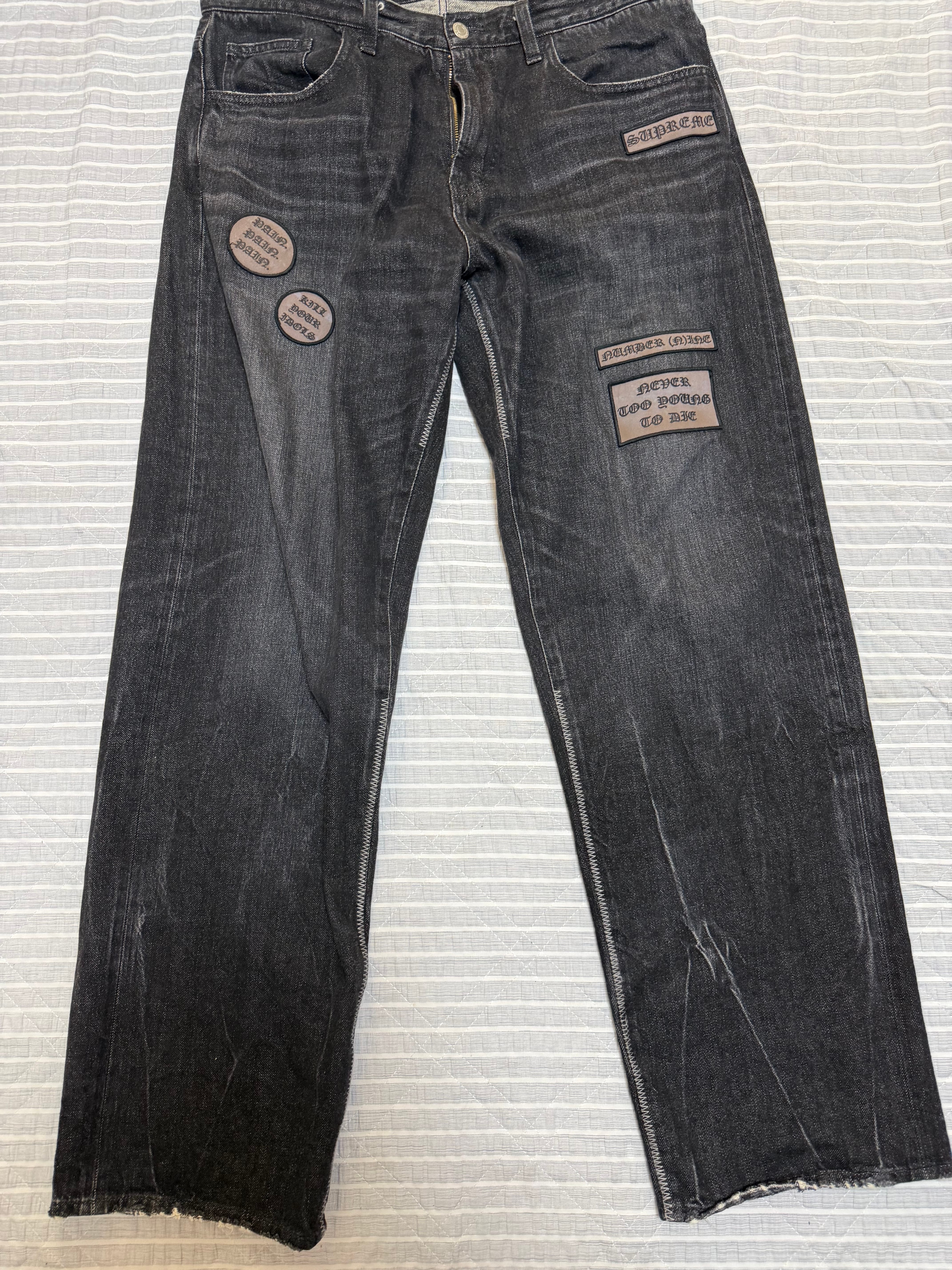 Supreme x Number (N)ine Patches Loose Fit Jean 