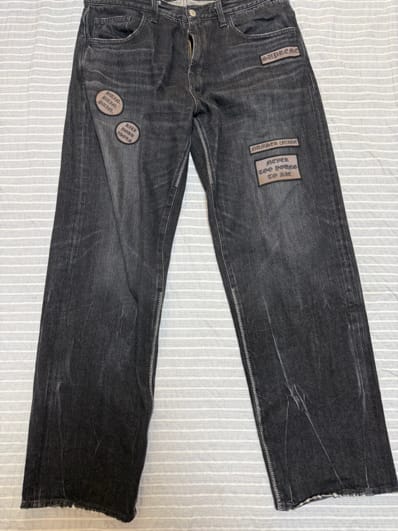 Supreme x Number (N)ine Patches Loose Fit Jean "Black"