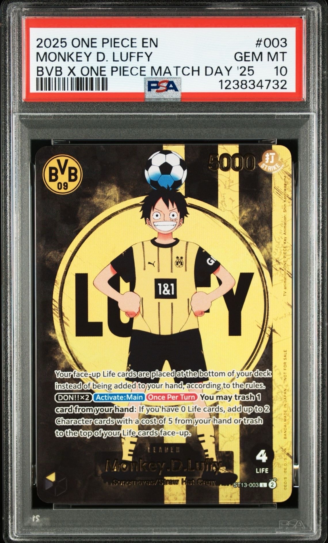 モンキー・D・ルフィ L [ST13-003]【英語版】(プロモーションカード「ボルシアドルトムント × ONE PIECE マッチデー 2025」)