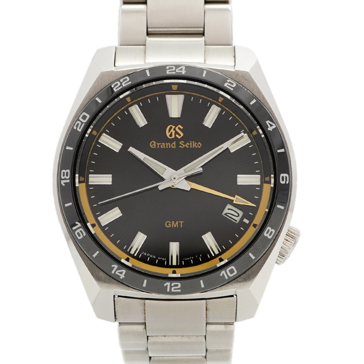 【6wda0019】セイコー グランドセイコー SBGN023/9F86-0AH0 黒文字盤【中古】腕時計 メンズ