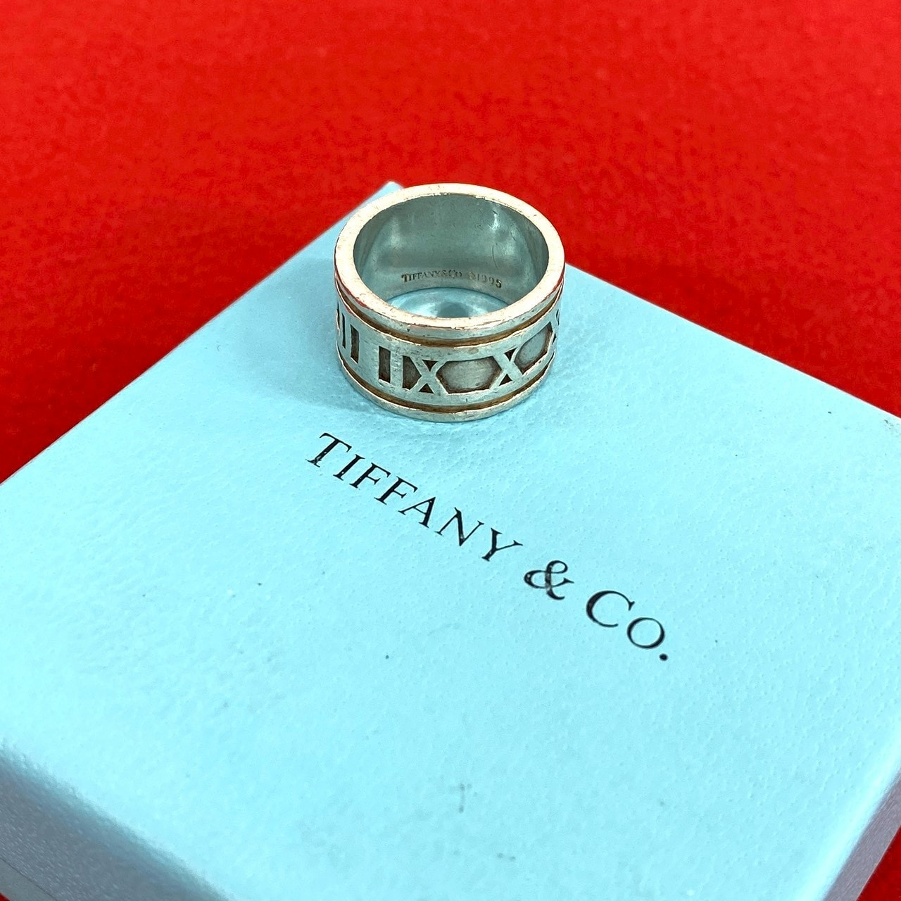 TIFFANY&Co. ティファニー ワイド アトラス リング シルバー925 リング・指輪 15号 シルバー
 46401