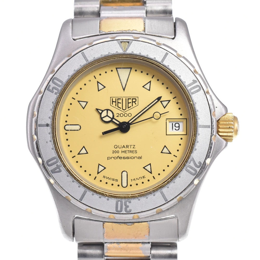 タグホイヤー TAG HEUER 974.013 2000 プロフェッショナル 200m ゴールド クォーツ メンズ ユニセックス 腕時計 D#149749