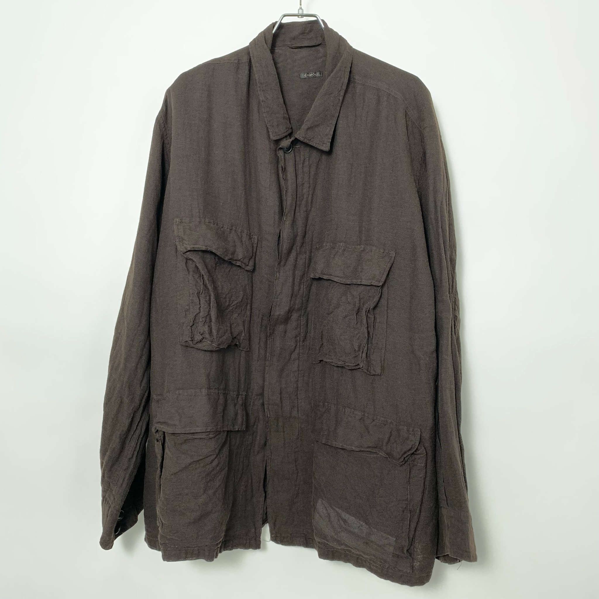 COMOLI Silk Cotton B.D.U. Jacket "Brown"